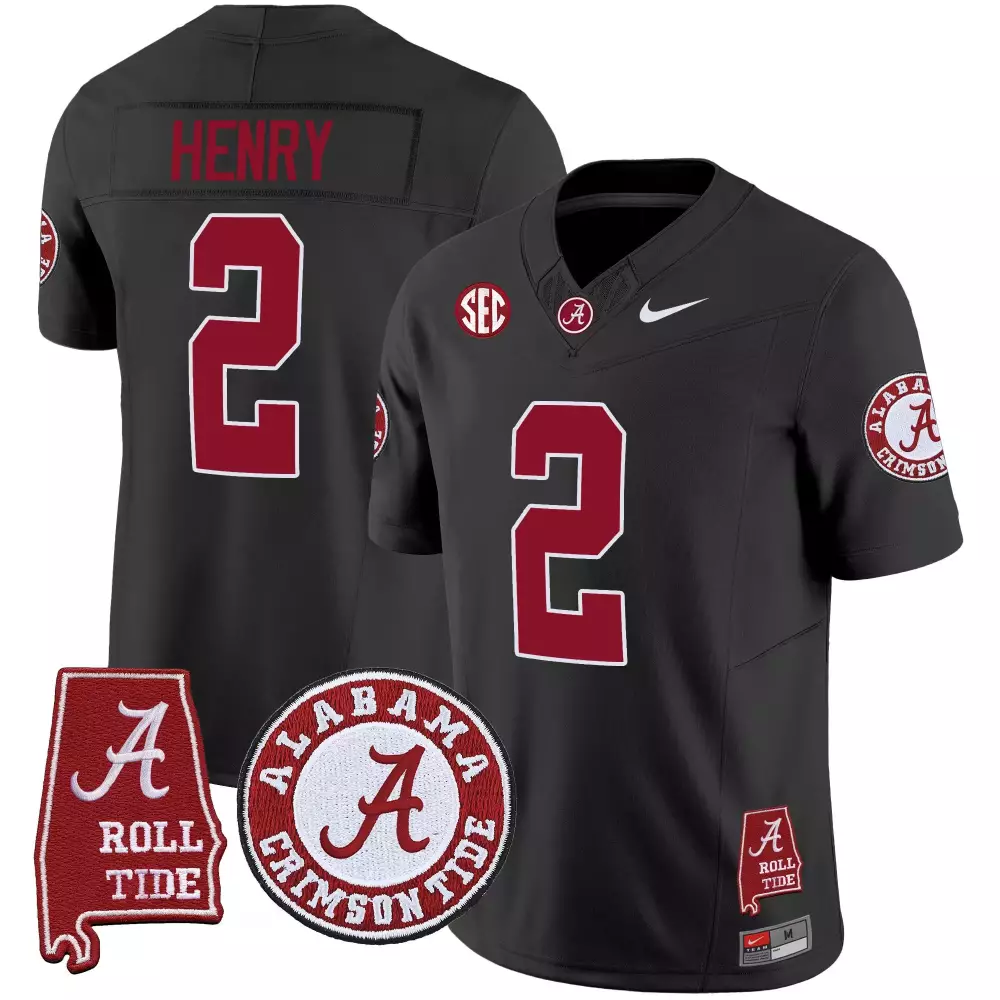 derrick henry black mens alabama crimson tide vapor limited jersey v2 alabama map all stitched