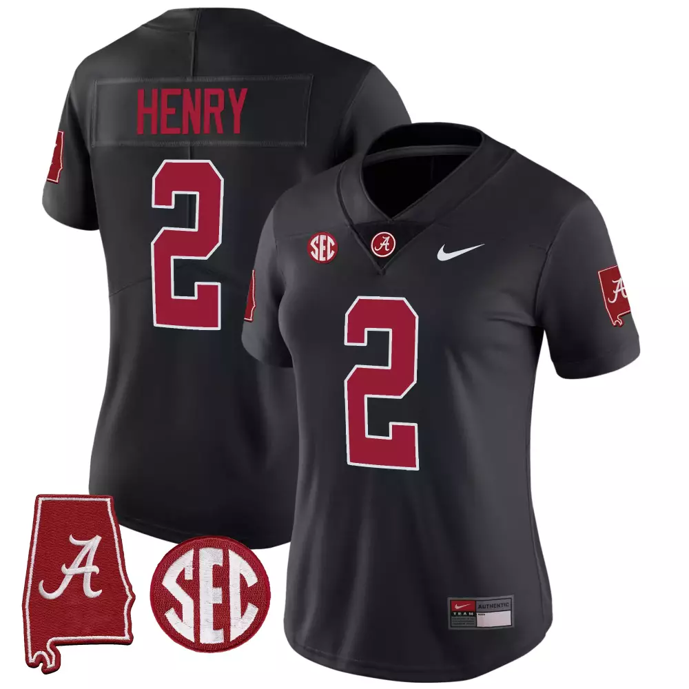 derrick henry black womens alabama crimson tide gold trim vapor jersey alabama map all stitched