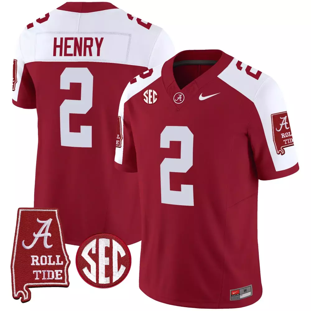 derrick henry crimson alternate mens alabama crimson tide rose bowl patch vapor limited jersey all stitched