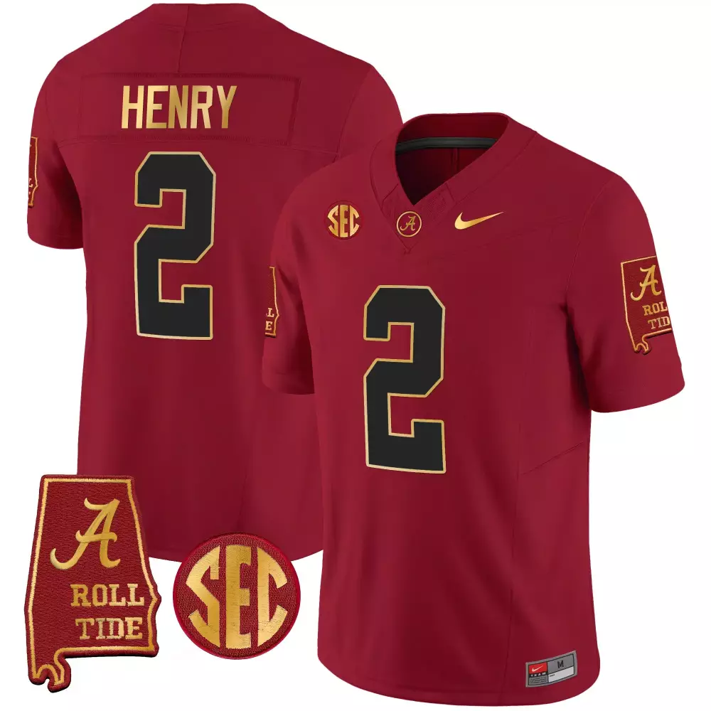 derrick henry crimson alternate youths alabama crimson tide vapor limited jersey v5 alabama map all stitched