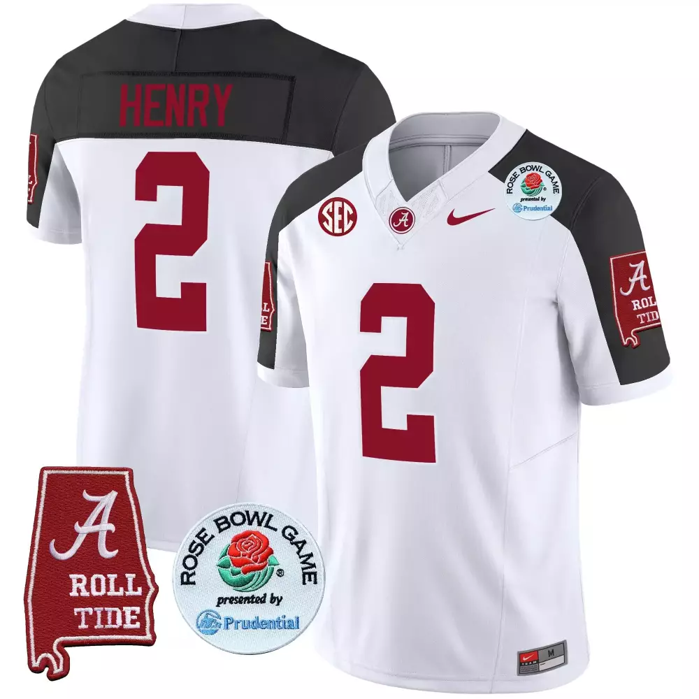 derrick henry inverted mens alabama crimson tide rose bowl patch vapor limited jersey all stitched