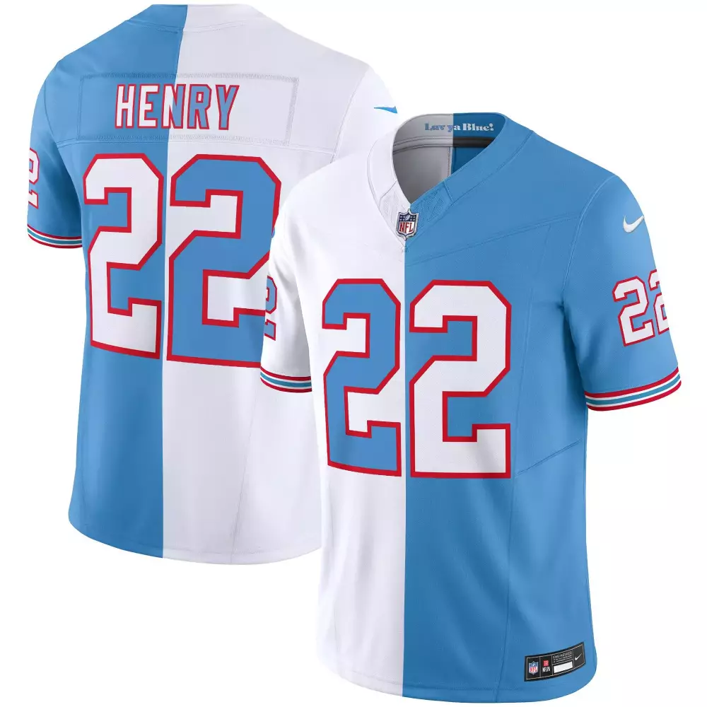 derrick henry split mens tennessee titans throwback limited vapor jersey all stitched
