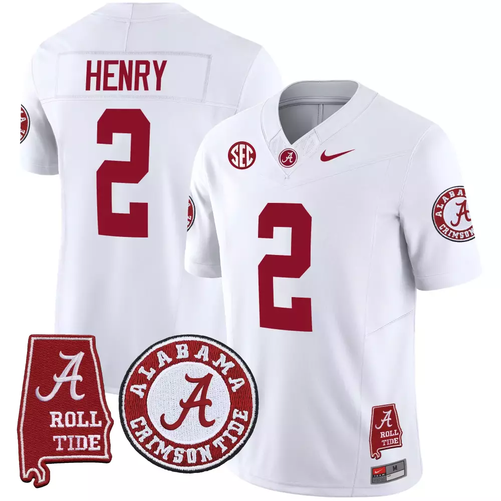 derrick henry white mens alabama crimson tide vapor limited jersey v2 alabama map all stitched