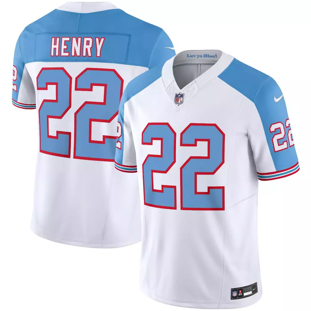 derrick henry youth tennessee titans 1997 throwback white alternate limited vapor jersey all stitched