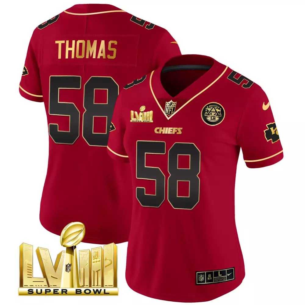 derrick thomas red special womens kansas city chiefs super bowl lviii back 2 back patch vapor jersey v5 all stitched