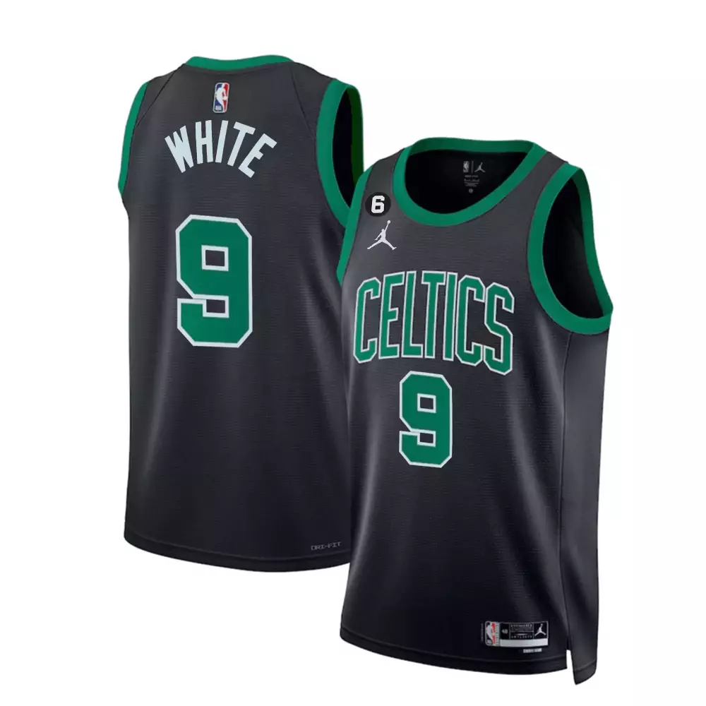 derrick white statement mens boston celtics bill russell patch collection jersey all stitched