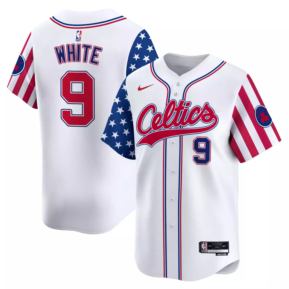 derrick white white mens boston celtics 2024 independence day vapor premier limited jersey all stitched