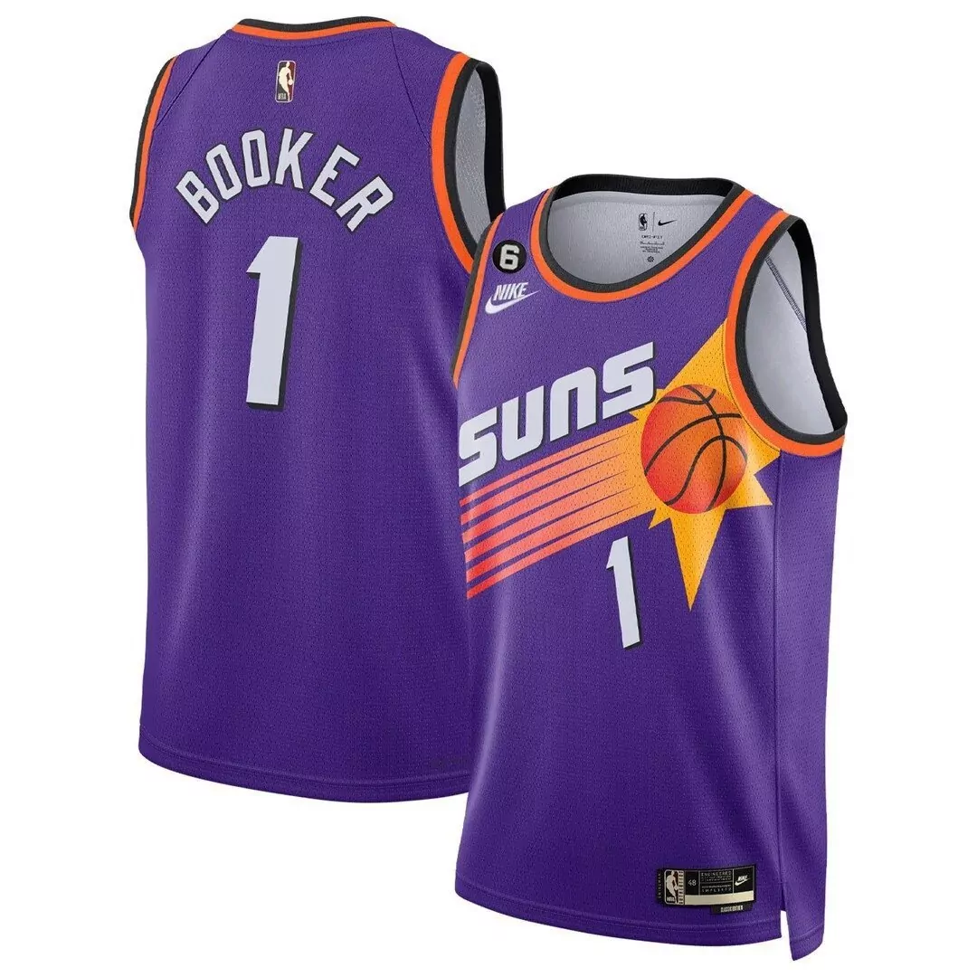 devin booker association mens phoenix suns players swingman jersey all stitched