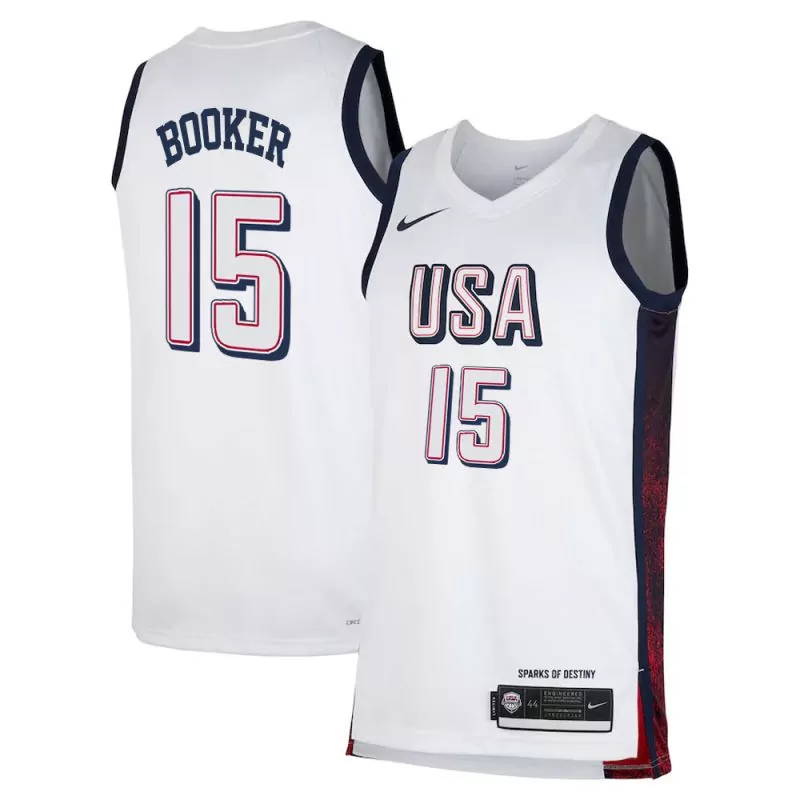 devin booker men mens usa basketball national team 2024 patterned jersey