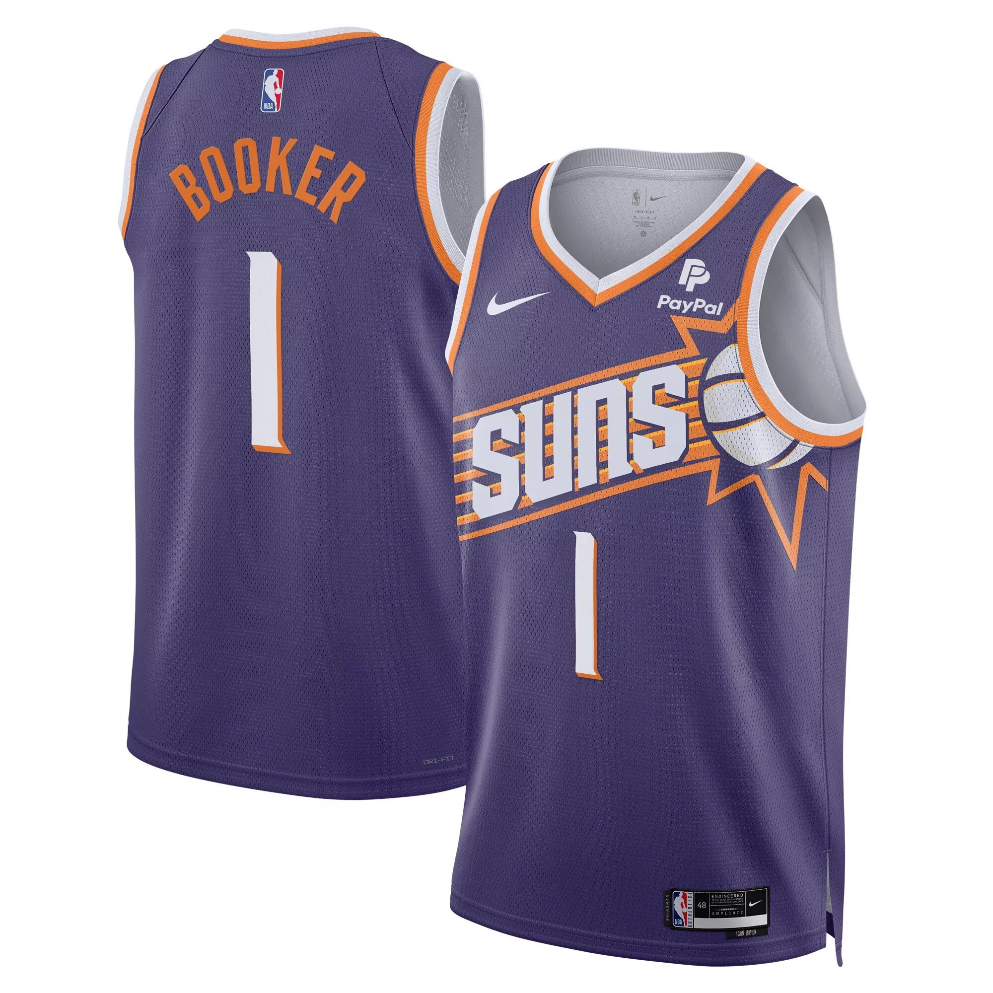 devin booker youth devin booker phoenix suns purple jersey icon edition all stitched