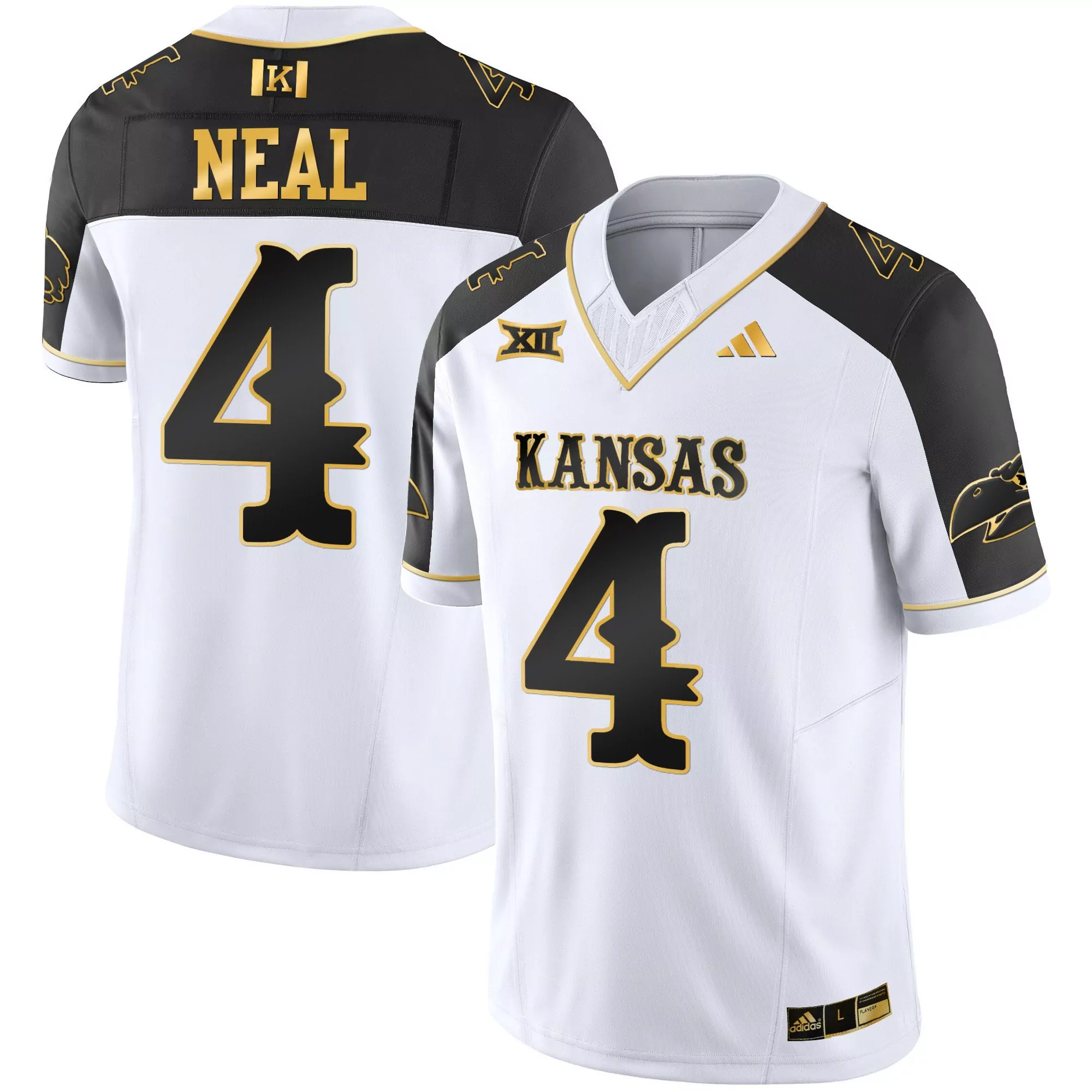 devin neal blue throwback mens kansas jayhawks blackhawk guaranteed rate bowl patch vapor limited jersey stitched