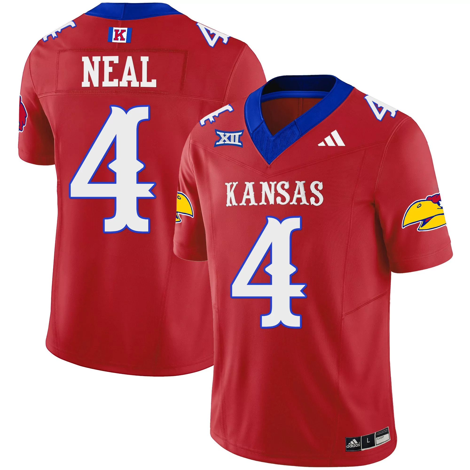 devin neal blue throwback mens kansas jayhawks blackhawk guaranteed rate bowl patch vapor limited jersey stitched