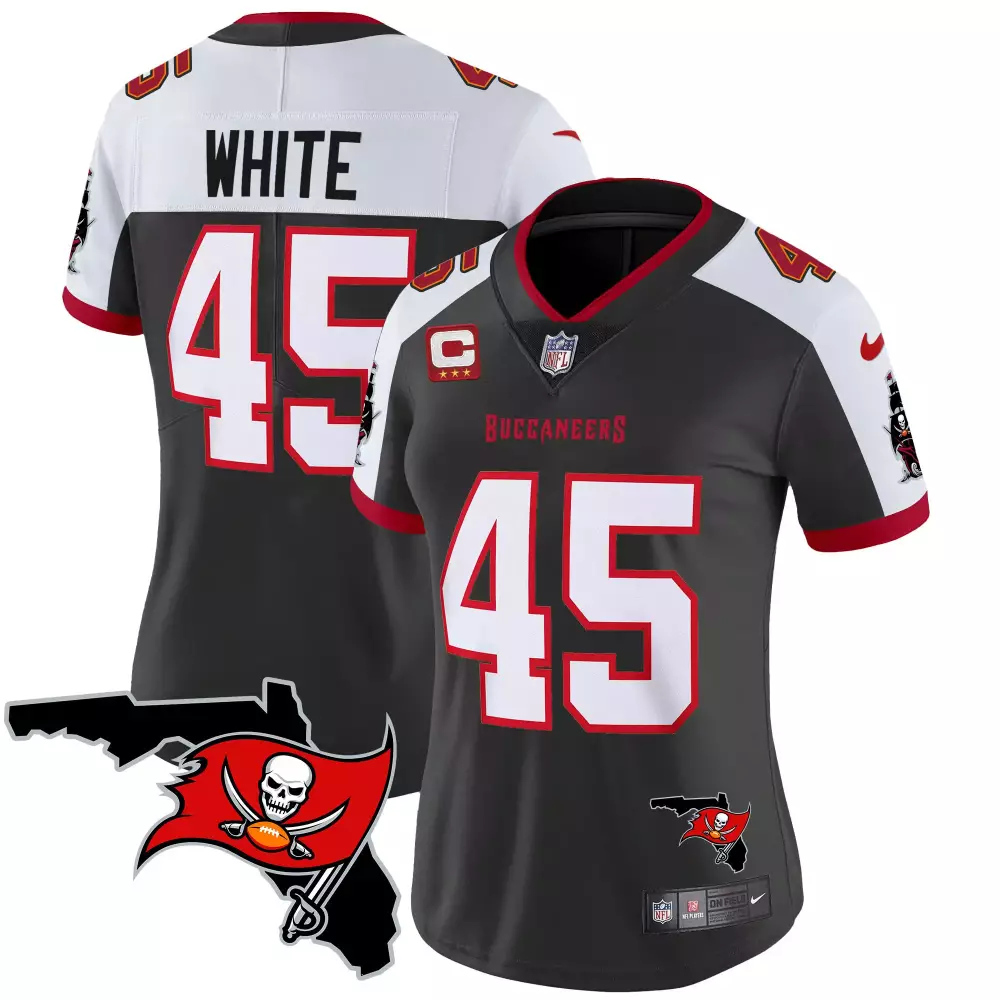 devin white black alternate womens tampa bay buccaneers florida patch vapor limited jersey all stitched