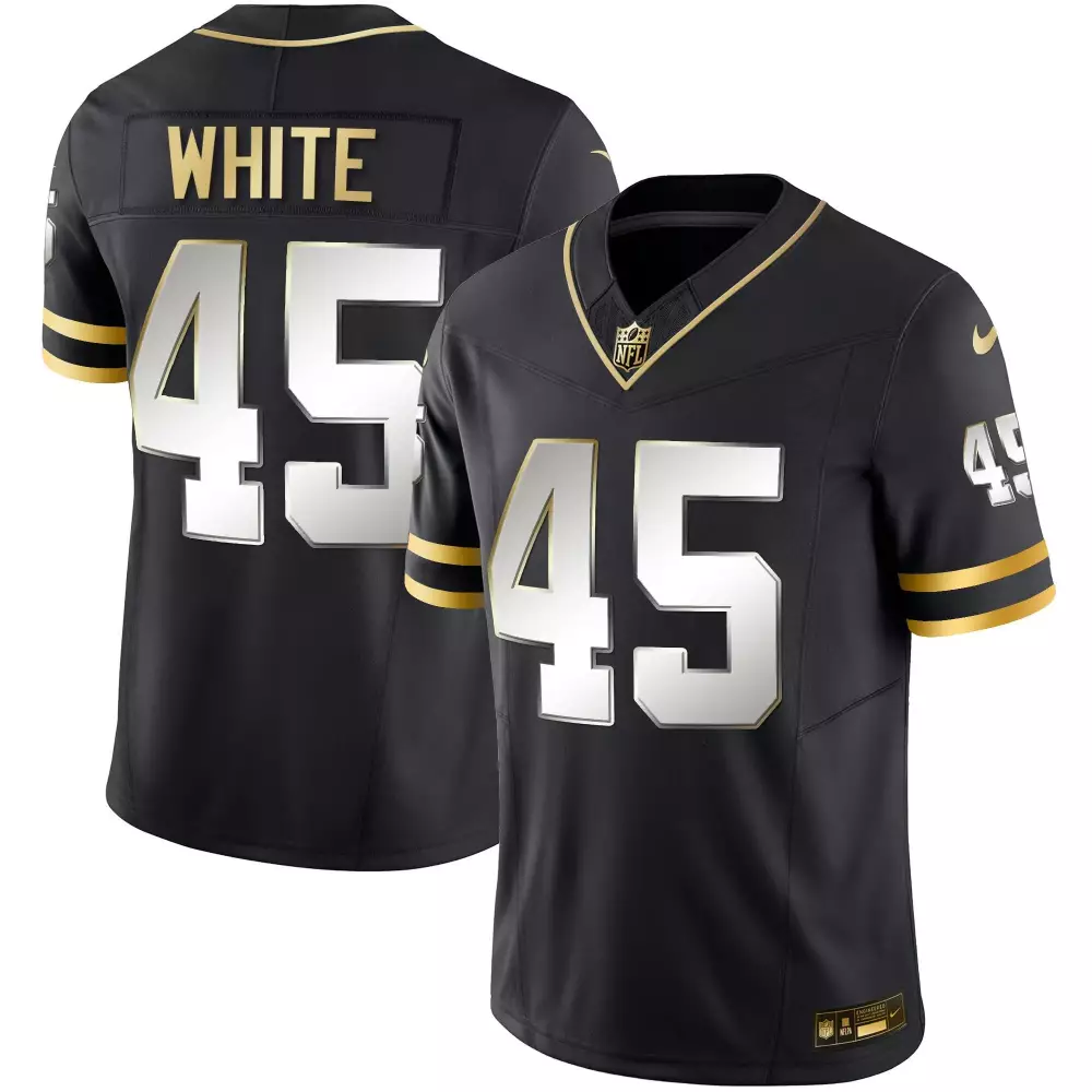 devin white black limited mens tampa bay buccaneers gold vapor jersey all stitched