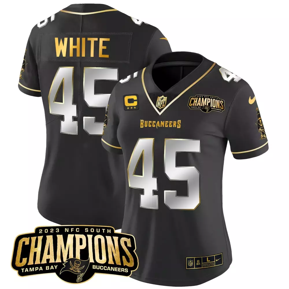 devin white black limited mens tampa bay buccaneers gold vapor jersey all stitched