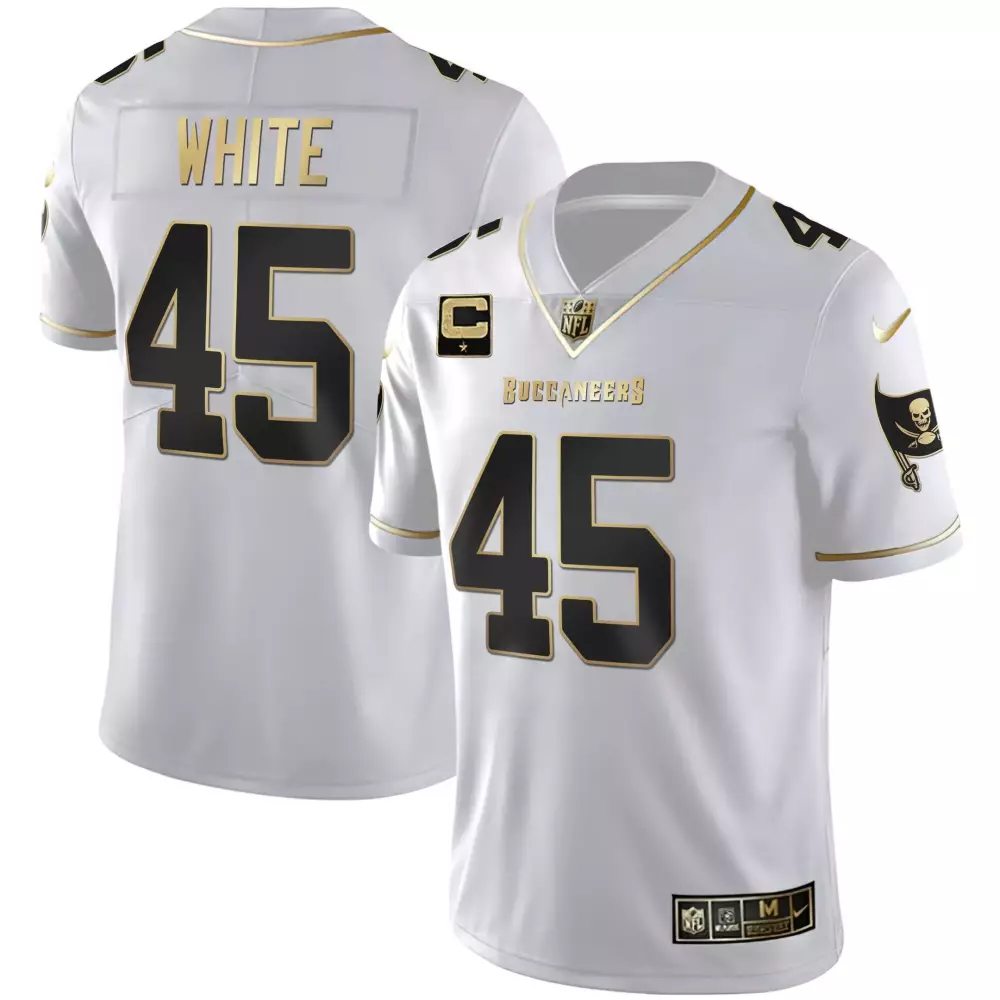 devin white white gold mens tampa bay buccaneers white gold black gold jersey all stitched