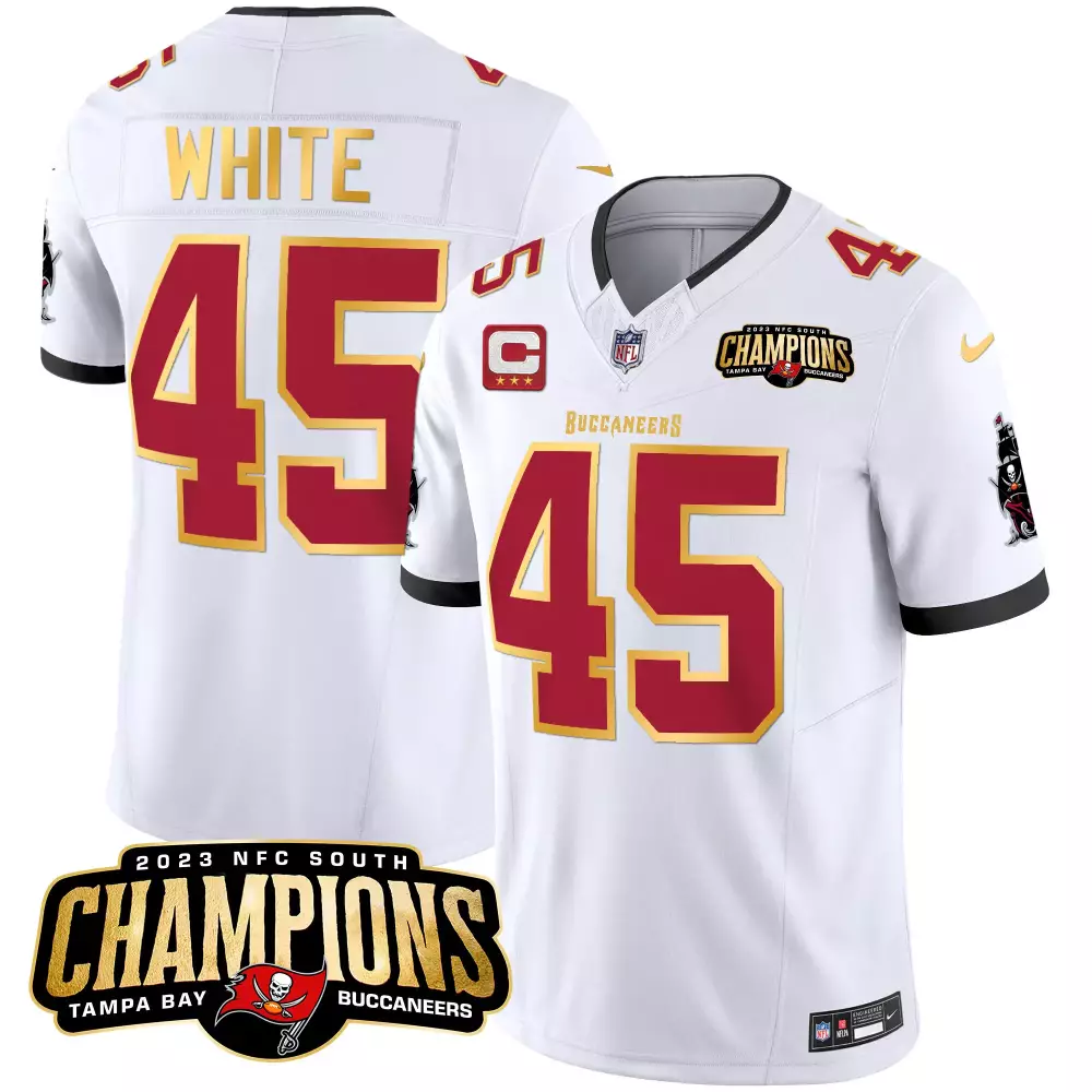 devin white white gold youths tampa bay buccaneers florida patch vapor gold jersey all stitched