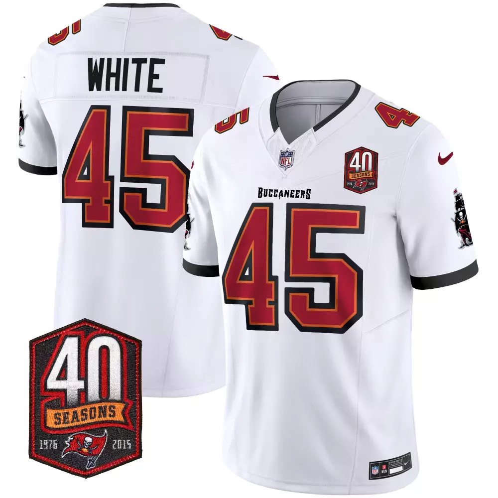devin white white gold youths tampa bay buccaneers florida patch vapor gold jersey all stitched