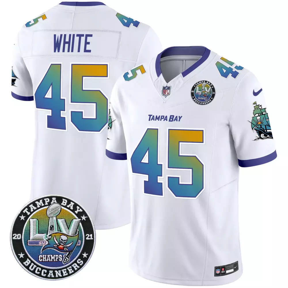 devin white white mens tampa bay buccaneers american style vapor limited jersey all stitched