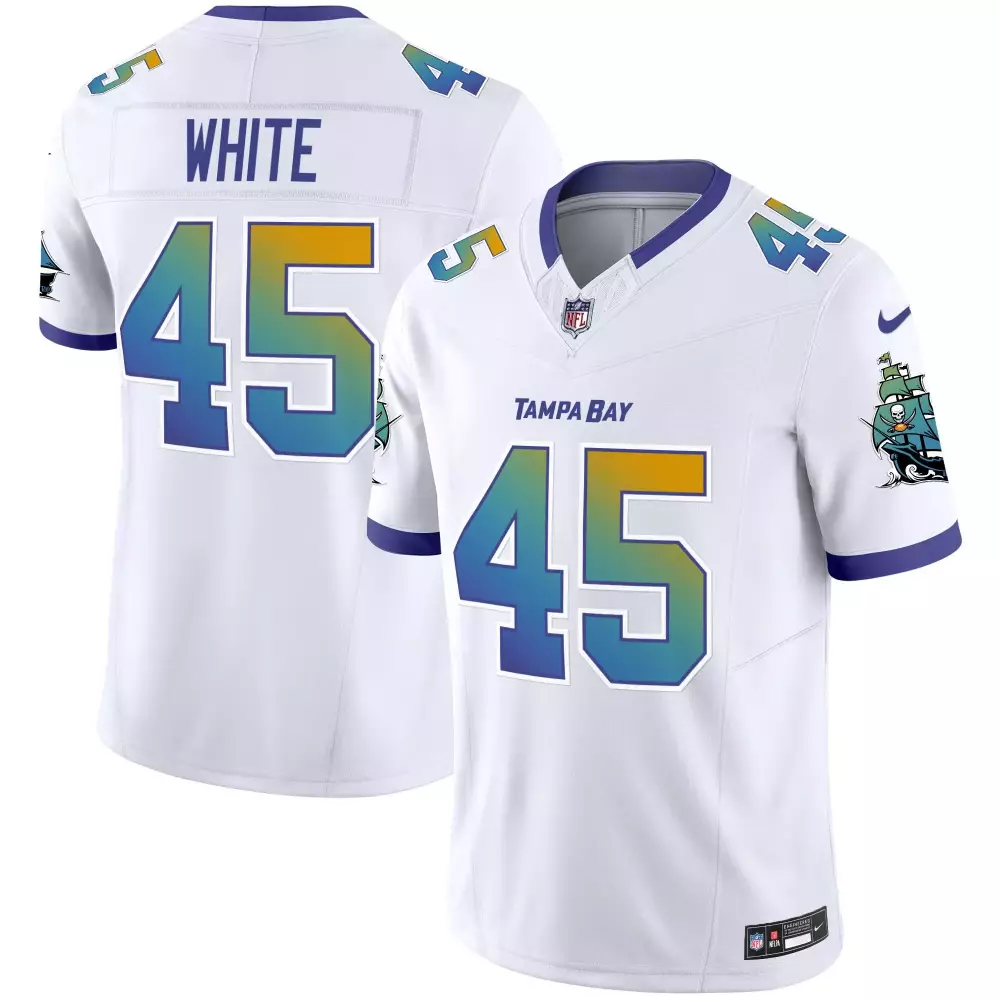 devin white white mens tampa bay buccaneers american style vapor limited jersey all stitched