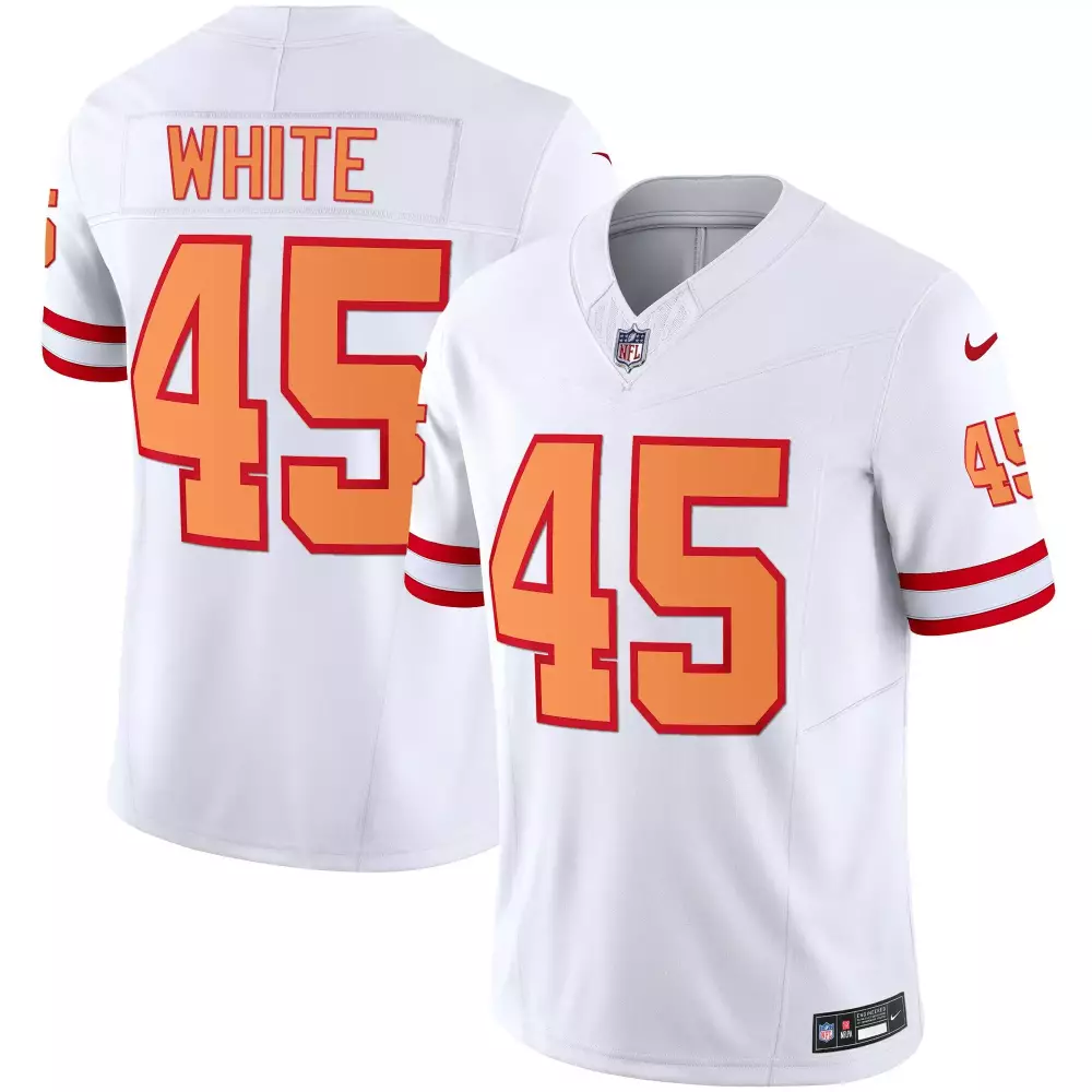 devin white white mens tampa bay buccaneers throwback gold limited jersey all stitched
