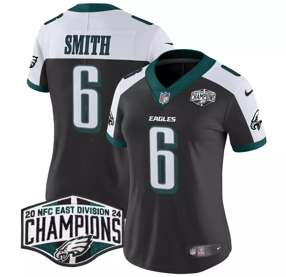 Devonta Smith Eagles 2024 NFC East Division Champions Kelly Green Vapor Limited Jersey | Stitched | Fan Gear for Men, Women & Youth