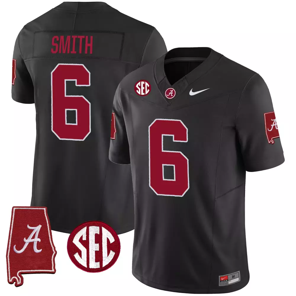 devonta smith black mens alabama crimson tide vapor limited jersey alabama map all stitched