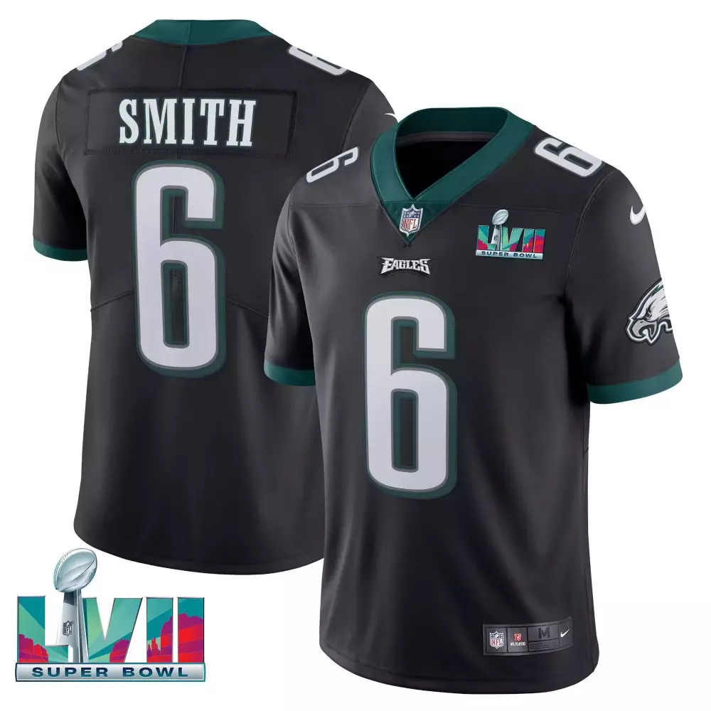devonta smith black womens philadelphia eagles 2024 throwback vapor limited jersey est 1933 patch all stitched