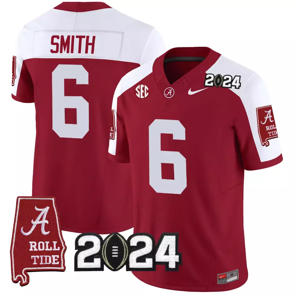 devonta smith crimson alternate mens alabama crimson tide 2024 vapor limited jersey all stitched
