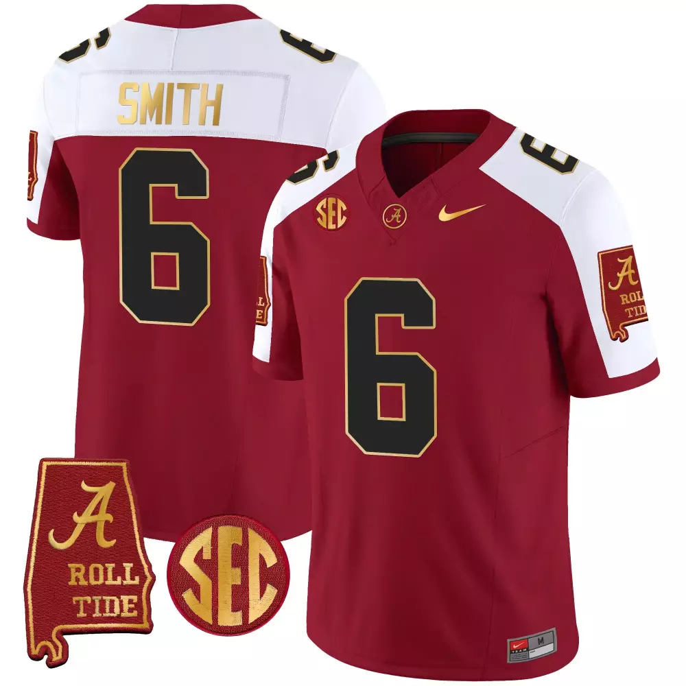 devonta smith crimson alternate mens alabama crimson tide 2024 vapor limited jersey all stitched