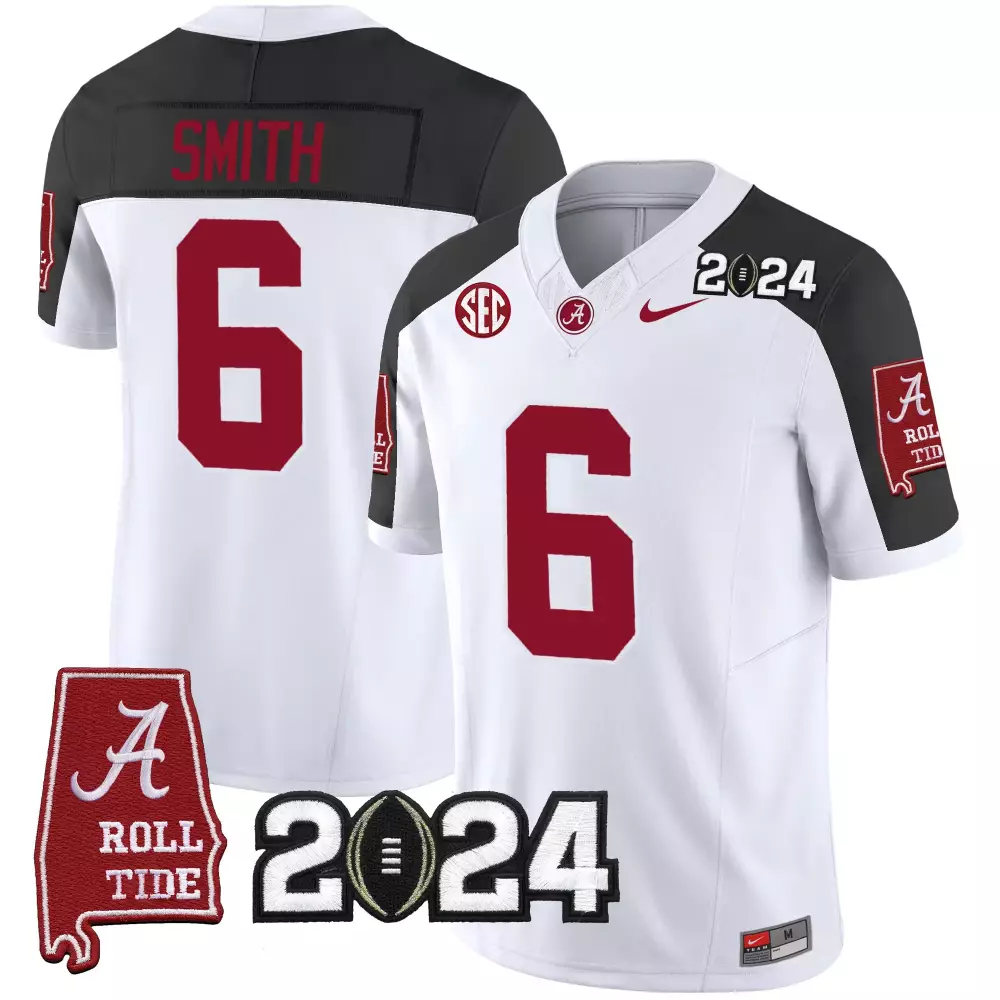 devonta smith crimson youths alabama crimson tide nick saban 7x champions patch gold trim jersey all stitched