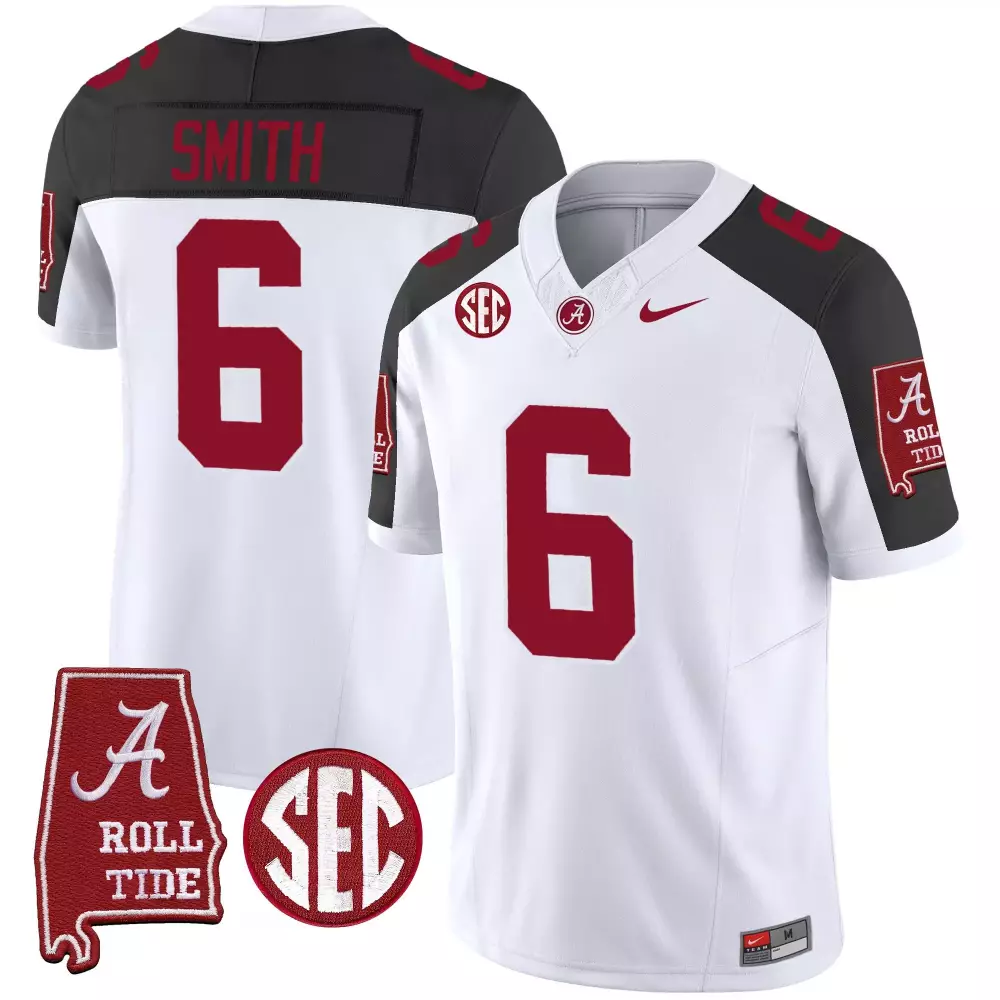 devonta smith inverted mens alabama crimson tide vapor limited jersey v3 alabama map all stitched
