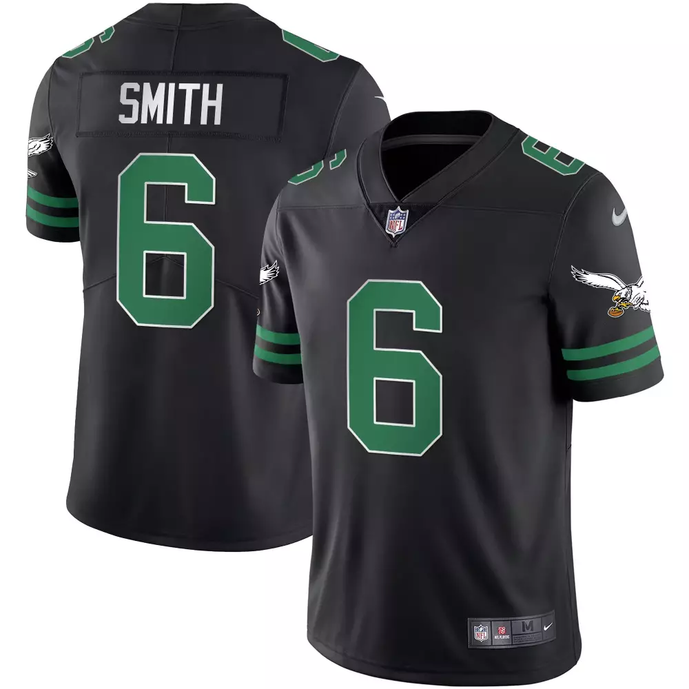 Devonta Smith Philadelphia Eagles Kelly Black Vapor Jersey | Gold Kelly | All Stitched | For Men, Women & Youth