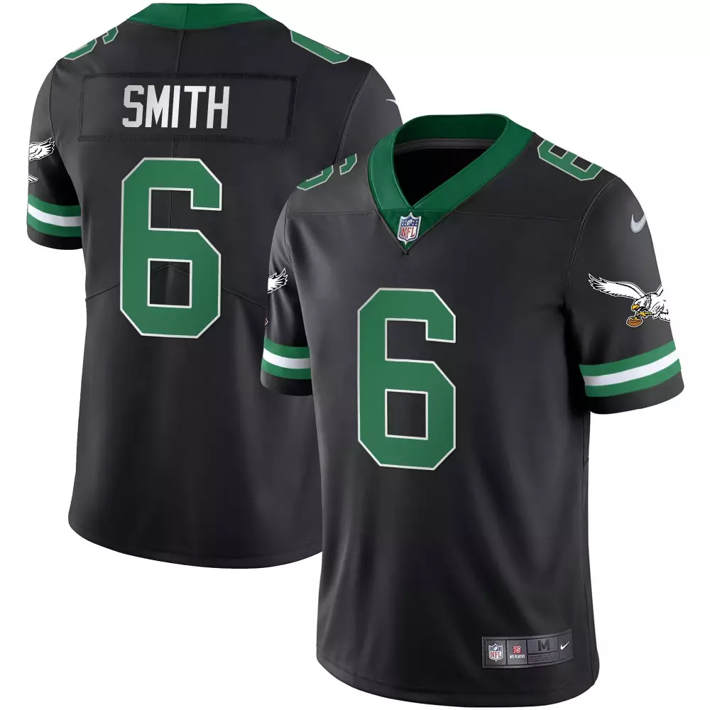 Devonta Smith Philadelphia Eagles Kelly Black Vapor Jersey | Gold Kelly | All Stitched | For Men, Women & Youth