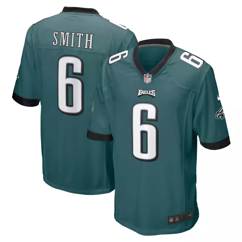 devonta smith men philadelphia eagles midnight green player game jersey all stitched