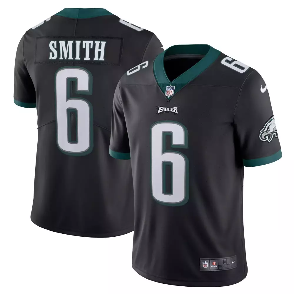 devonta smith men philadelphia eagles midnight green player game jersey all stitched
