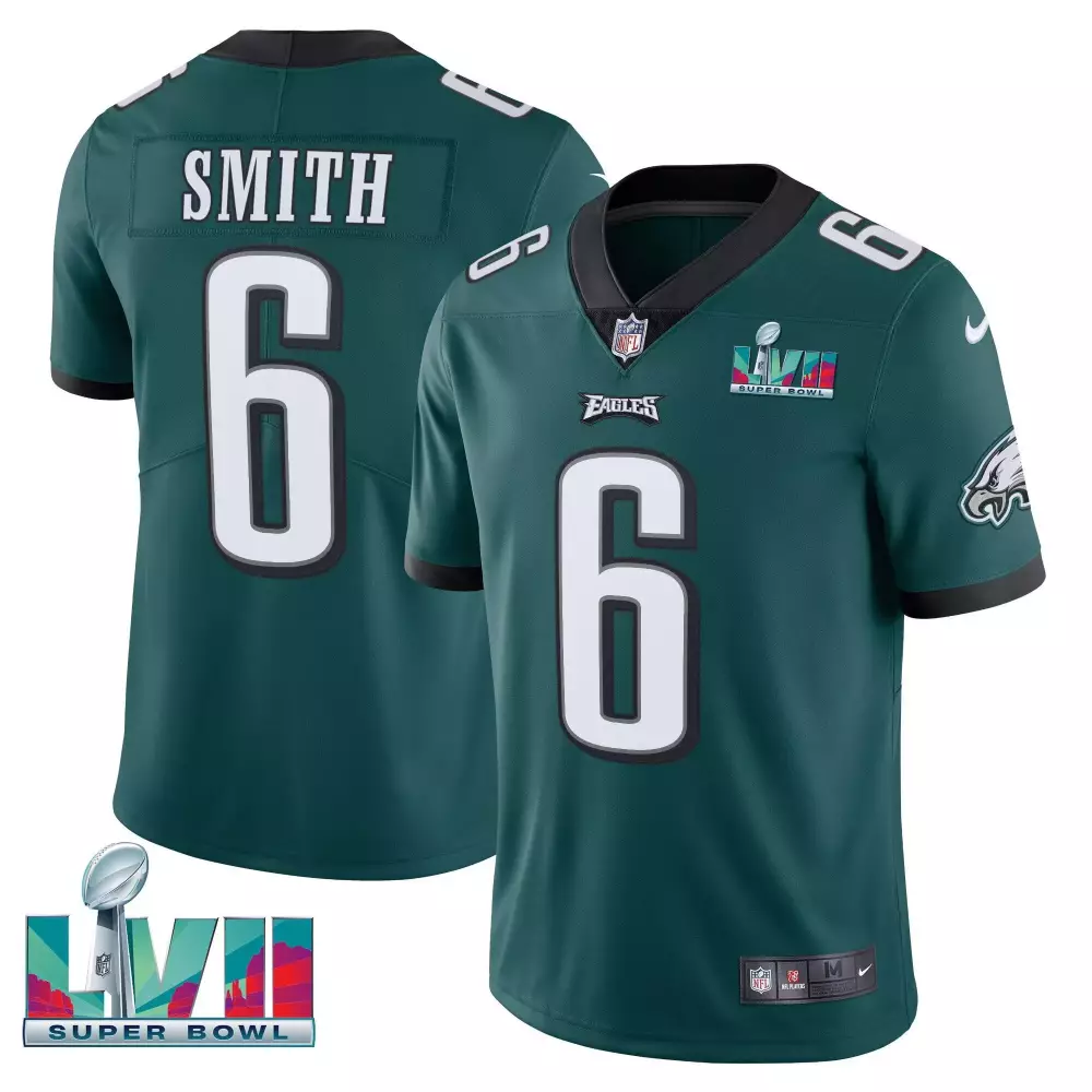 devonta smith midnight green womens philadelphia eagles super bowl lix patch vapor limited jersey all stitched