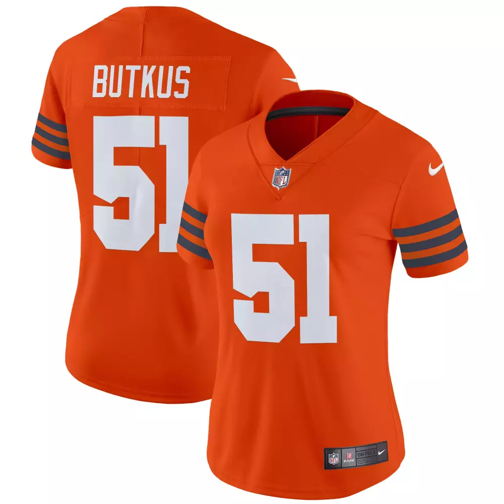 Dick Butkus Chicago Bears Women's Vapor Limited Jersey | Throwback Style | Stitched Fan Gear for Women & Youth