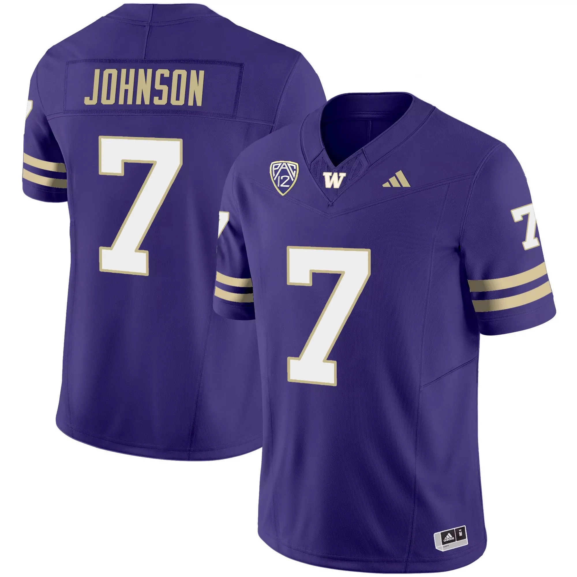 dillon johnson purple mens washington huskies 2024 vapor limited jersey v3 all stitched