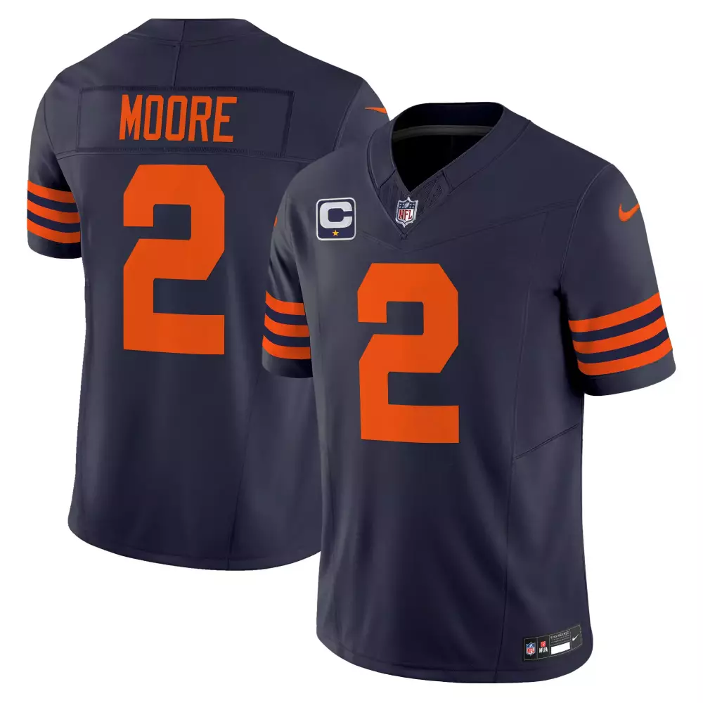 DJ Moore Chicago Bears Navy Game Jersey | All Stitched | Youth Fan Gear | For Men, Women & Youth