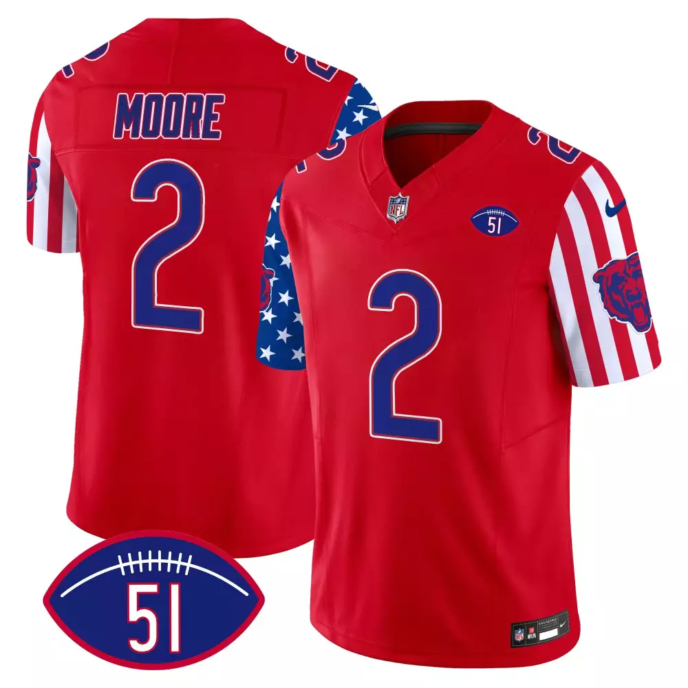 DJ Moore Chicago Bears Inverted Youths Throwback Vapor Jersey | Stitched Fan Gear for Young Fans | For Youth