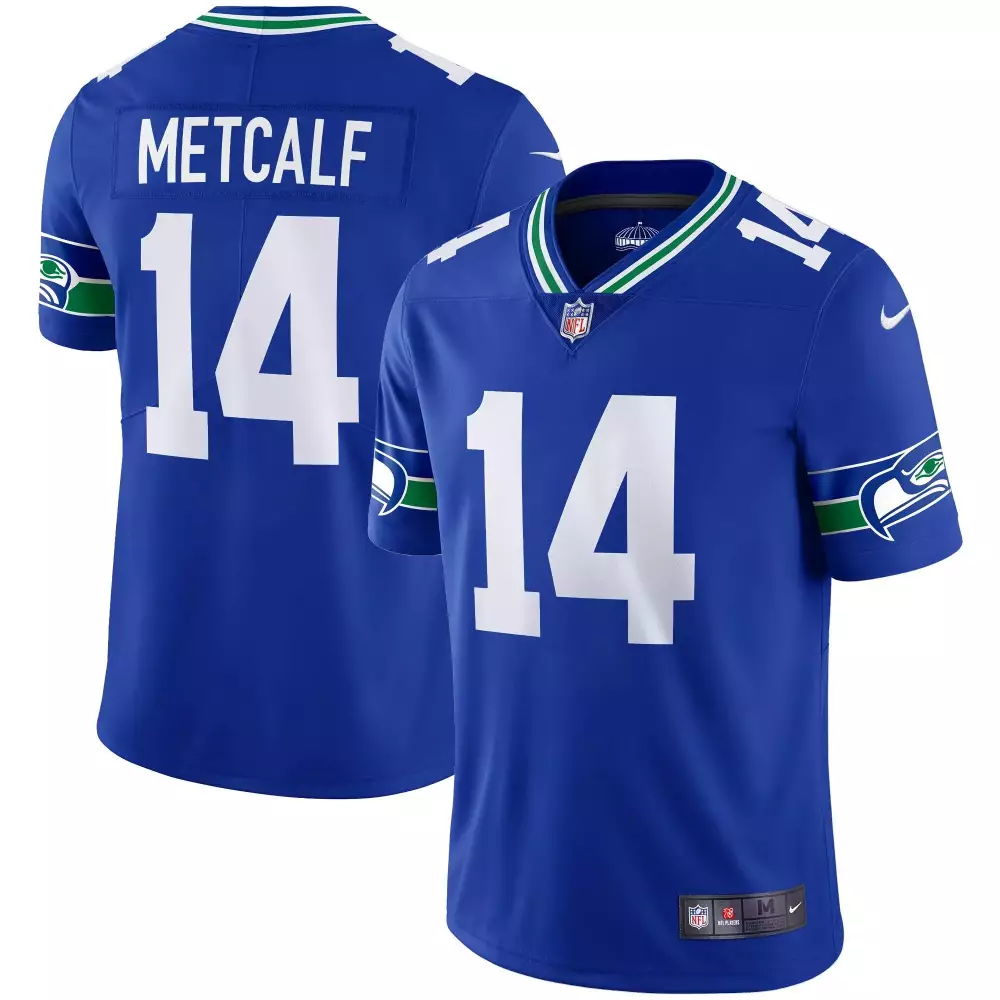 dk metcalf royal mens seattle seahawks pga patch vapor limited jersey all stitched