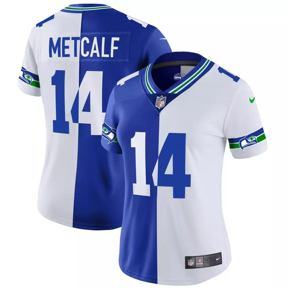 dk metcalf split mens seattle seahawks throwback vapor limited jersey v2 all stitched