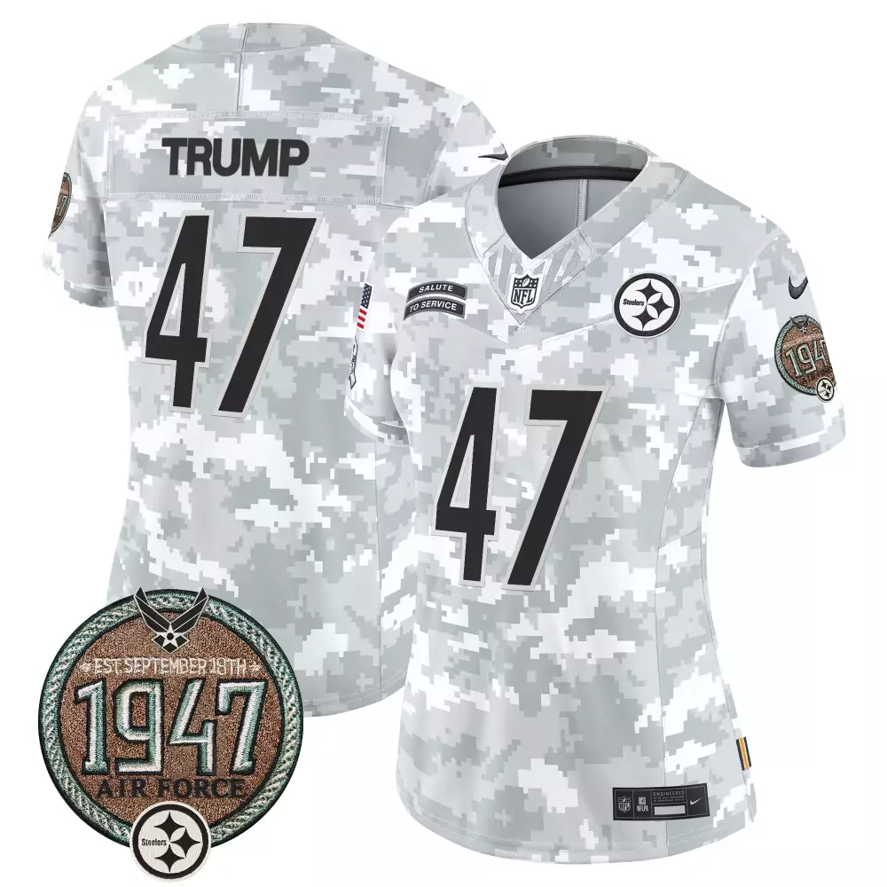 donald trump 1975 white mens pittsburgh steelers throwback 2024 vapor limited jersey all stitched
