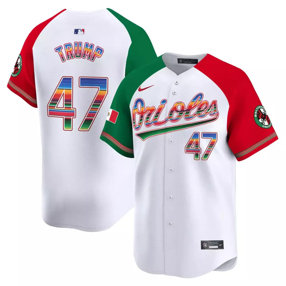 donald trump alternate mens baltimore orioles mexico vapor premier limited jersey all stitched
