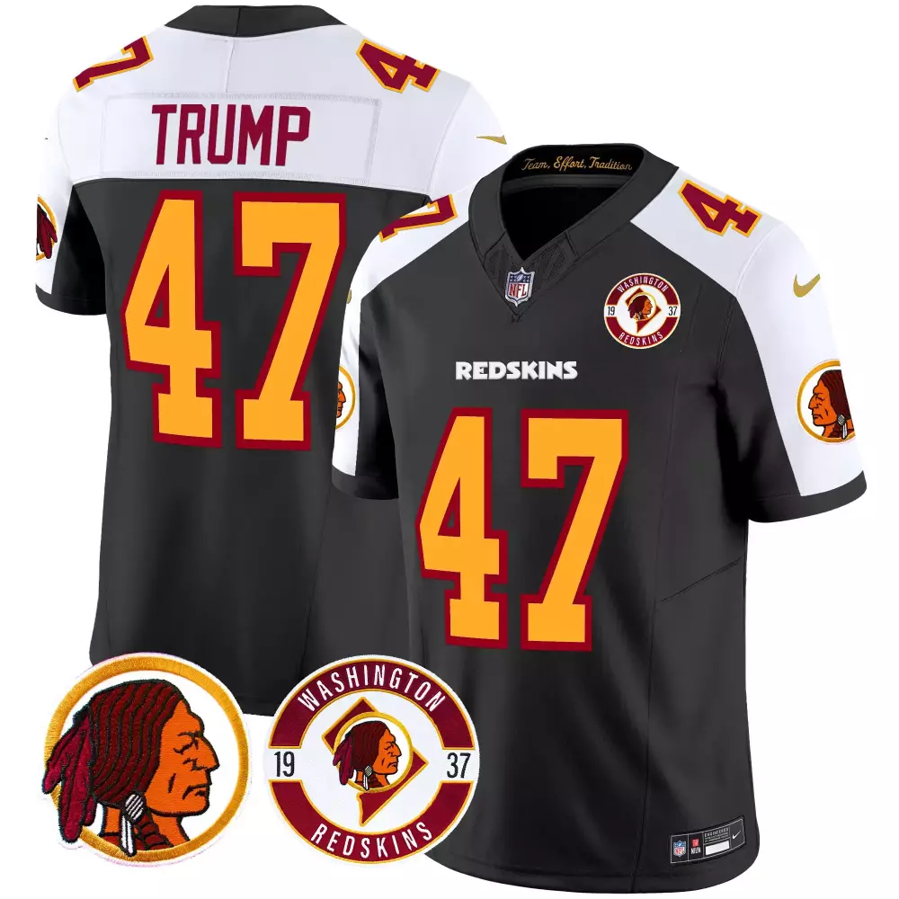 donald trump army mens washington redskins 2024 salute to service establishment year patch vapor limited jersey all stit