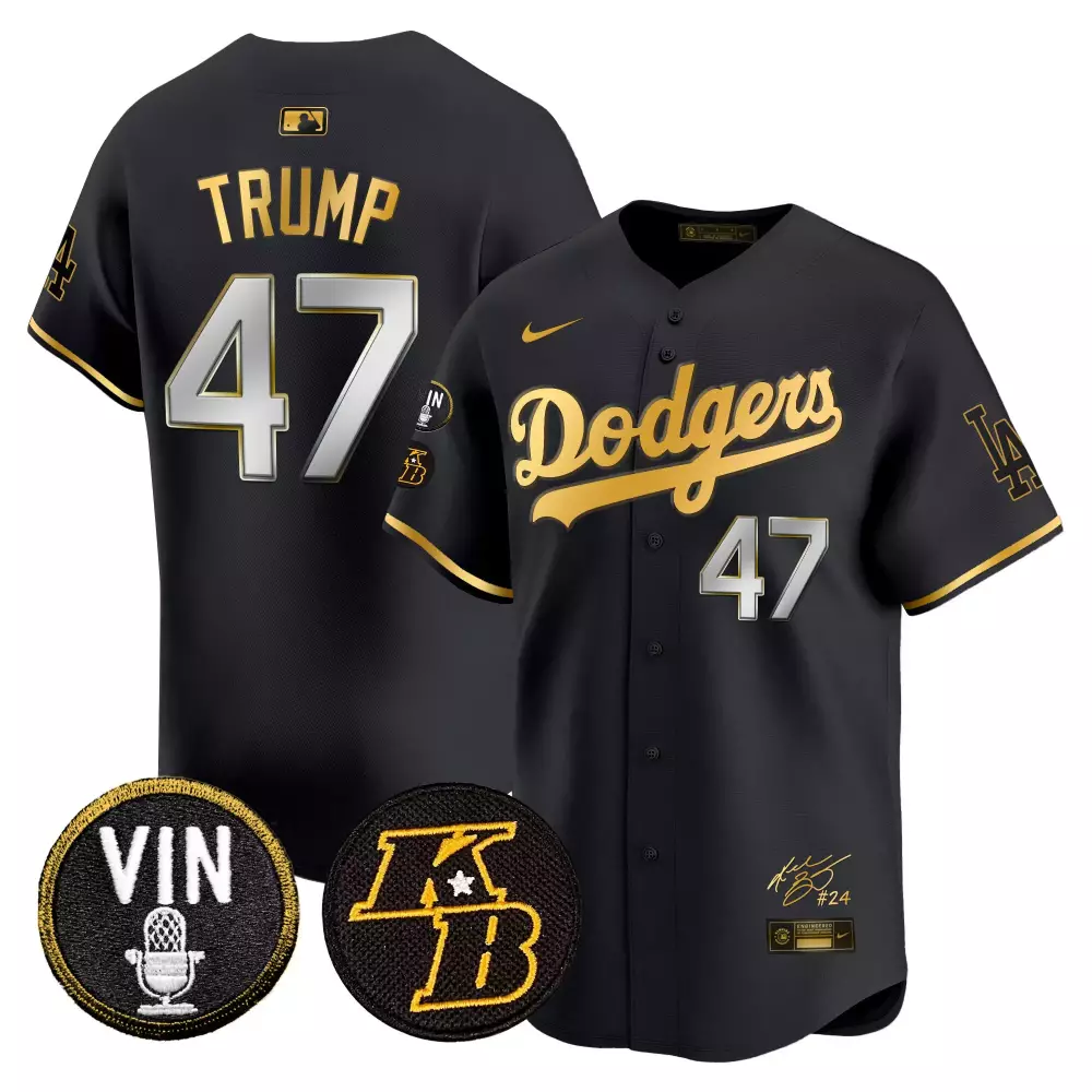 Los Angeles Dodgers Women's Black Gold Vapor Premier Limited Jersey | 2024 World Tour Seoul Series Patch | Stylish Fan Gear | For Men, Women & Youth