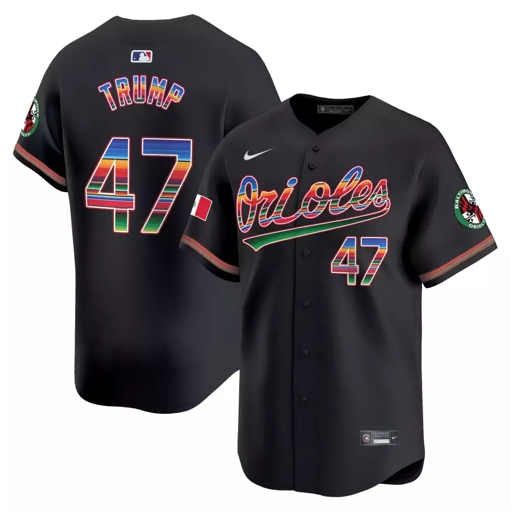 donald trump alternate mens baltimore orioles mexico vapor premier limited jersey all stitched