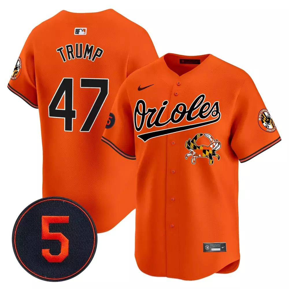 donald trump light blue men s baltimore orioles robinson patch vapor premier limited jersey v9 all stitched
