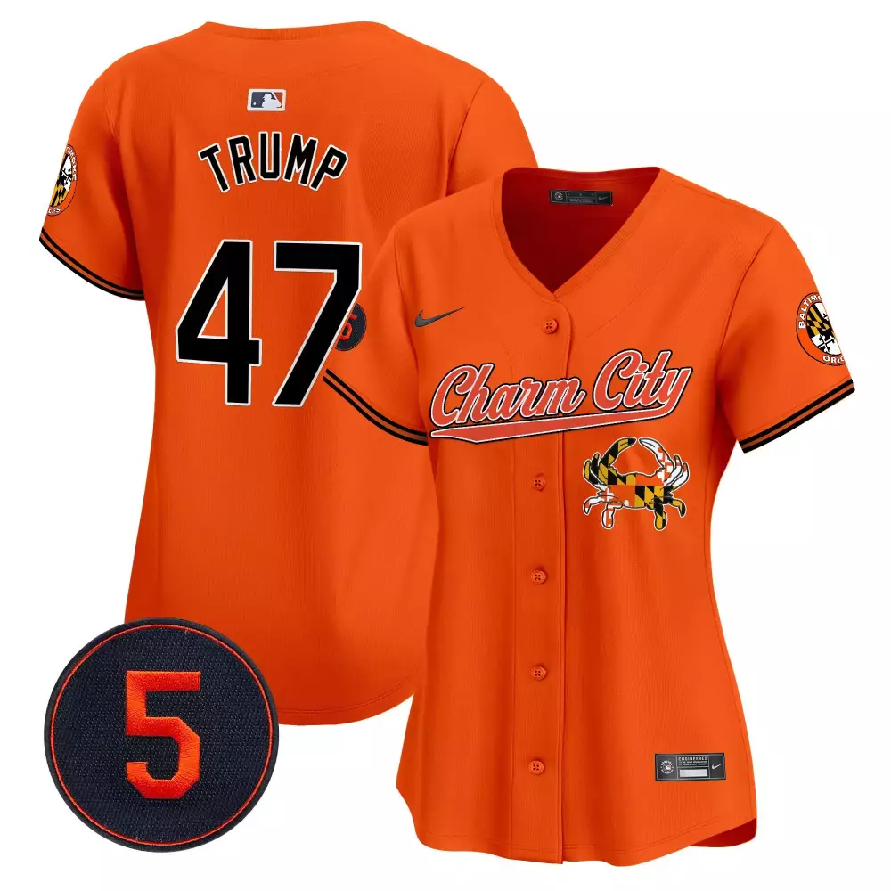 donald trump orange women s baltimore orioles robinson patch vapor premier limited jersey v8 all stitched